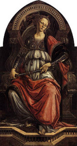 Sandro Botticelli, "La Fortezza", 1470, Galleria degli Uffizi, Firenze