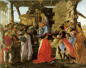 Sandro Botticelli, "Adorazione dei Magi", 1475 ca., Galleria degli Uffizi, Firenze