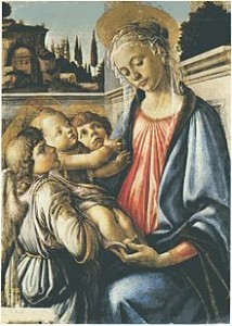 Sandro Botticelli, "Madonna con Bambino e due angeli", 1468 ca., Galleria Nazionale di Capodimonte, Napoli