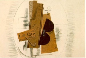 Georges Braque, "Violin and pipe",1913, Centre Pompidou, Paris